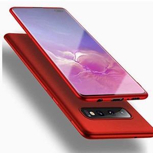 Galaxy s10E 360 full coverage shockproof case red